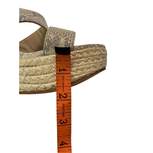 BC Footwear Natural Exotic Wedge Espadrille Sandals Womens 7 Beach Vacation Sexy - Picture 10 of 11